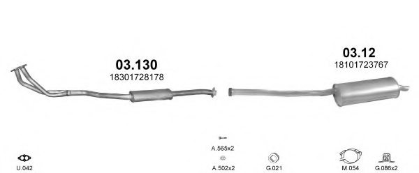 POLMO POLMO01005 Exhaust System